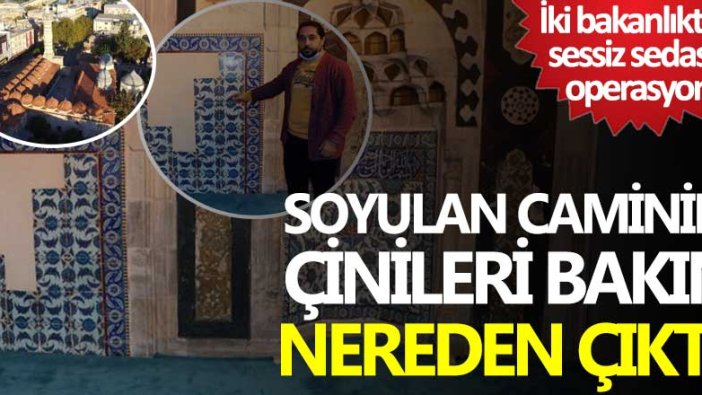 Adana Ulu Camii'nden soyulan çiniler bakın nereden çıktı