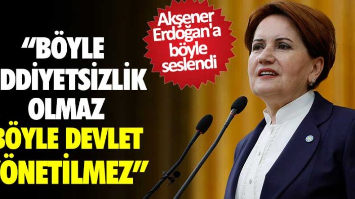 İYİ Parti Lideri Meral Akşener grup toplantısında konuşma yaptı!