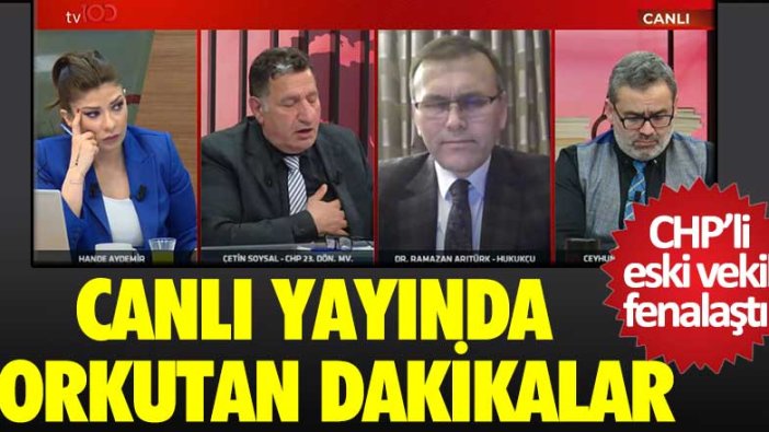 CHP'li eski vekil fenalaştı reklama gidildi! Canlı yayında korkutan dakikalar