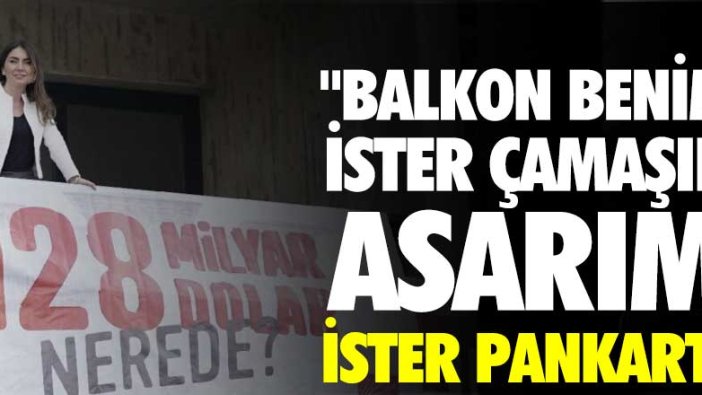 Avukat Gonca Aytaş: Balkon benim, ister çamaşır asarım ister pankart