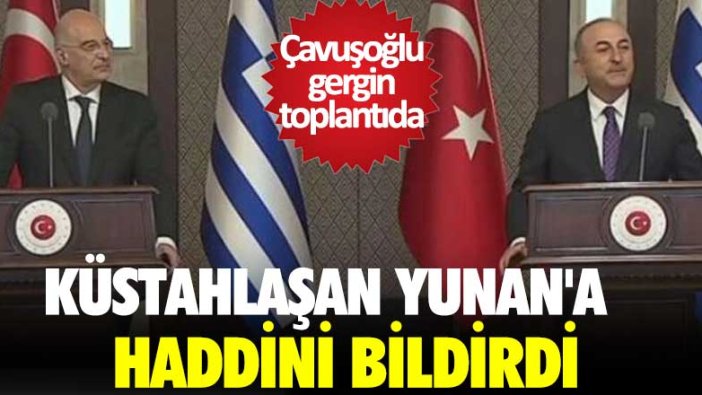 Küstah Yunan'a Bakan Çavuşoğlu'ndan cevap