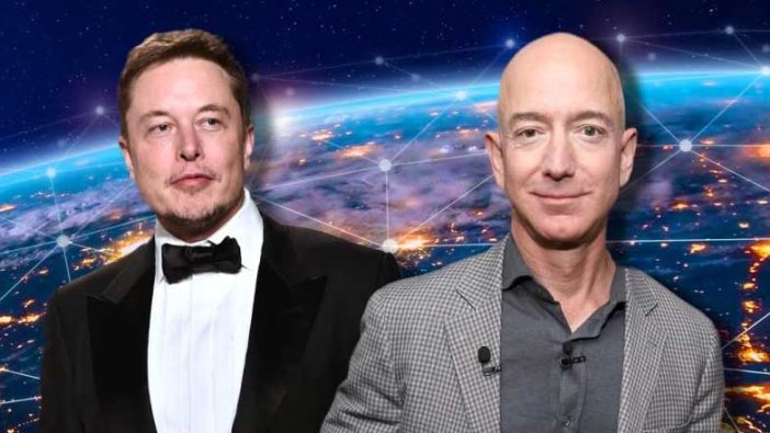 Dünyanın en zengin iki insanı Jeff Bezos ve Elon Musk karşı karşıya geldi