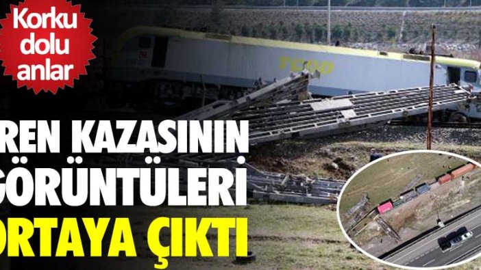 Korku dolu anlar! Adana'da tren kazasının anı anbean kaydedildi