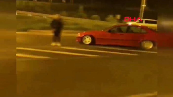 Kısıtlamada drift yaptı, polis harekete geçti