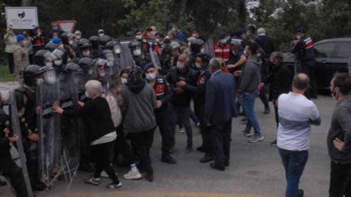 Dünyaca ünlü Akbük Koyu'nda gergin yıkım! Bina sahipleri ve jandarma arasında arbede yaşandı