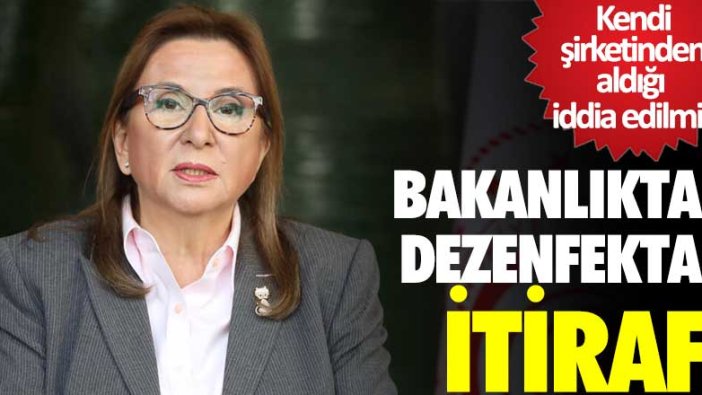 Kendi şirketinden aldığı iddia edilmişti! Ticaret Bakanlığı'ndan dezenfektan itirafı