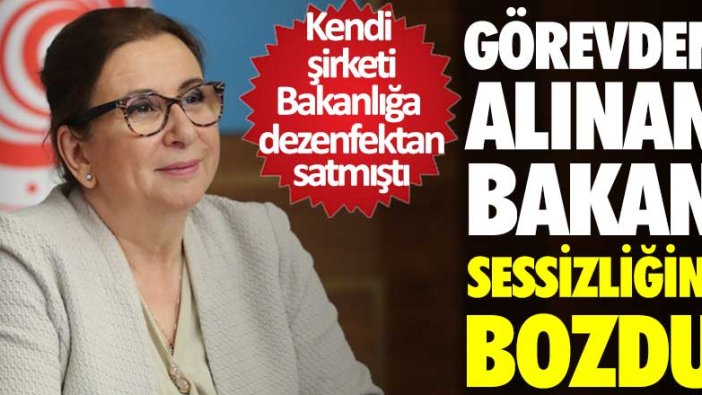 Görevden alınan Ruhsar Pekcan'dan ilk açıklama