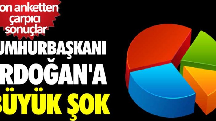 Son anketten çarpıcı sonuçlar! Cumhurbaşkanı Erdoğan'a büyük şok