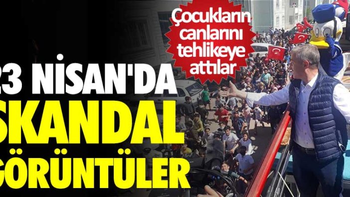 Gaziantep'te AKP’li Şahinbey Belediye Başkanı Mehmet Tahmazoğlu'ndan skandal görüntüler! Çocukların canlarını tehlikeye attılar