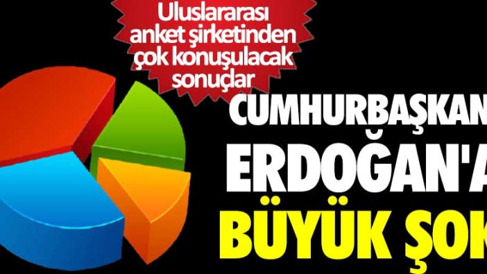 Uluslararası anket şirketinden çok konuşulacak sonuçlar! Cumhurbaşkanı Erdoğan'a büyük şok