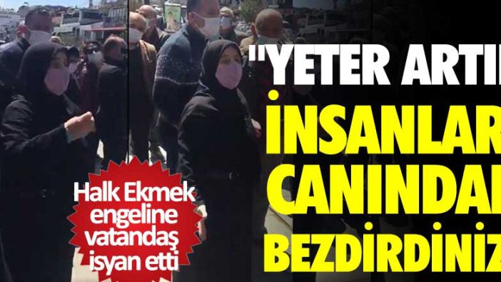 Üsküdar'daki Halk Ekmek engeline vatandaş isyan etti