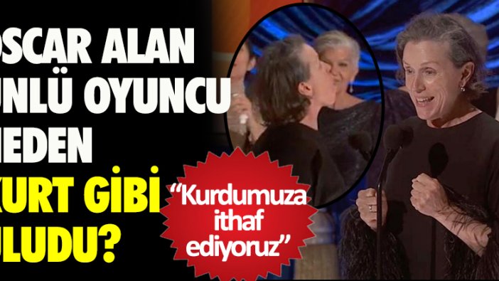 Frances McDormand ödül alırken neden kurt gibi uludu?