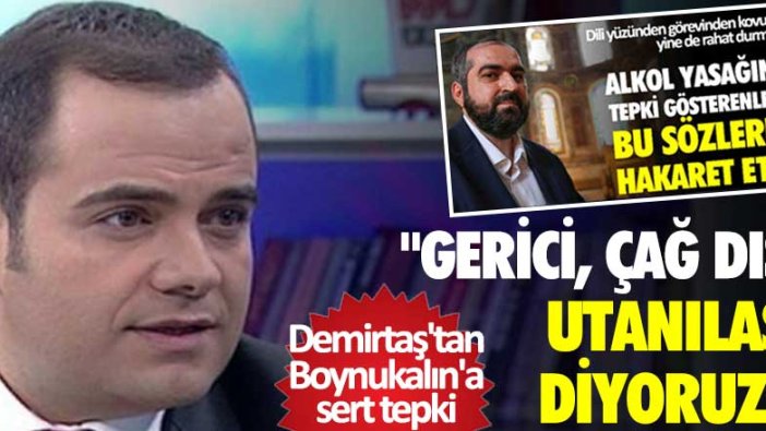 Özgür Demirtaş'tan Boynukalın'a sert tepki: "Gerici, çağ dışı, utanılası diyoruz!"