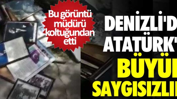 Denizli'de Atatürk'e büyük saygısızlık! Okul müdürü görevden uzaklaştırıldı