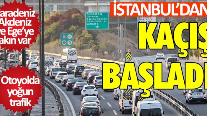 Tam kapanma öncesi İstanbul'dan kaçış trafiği