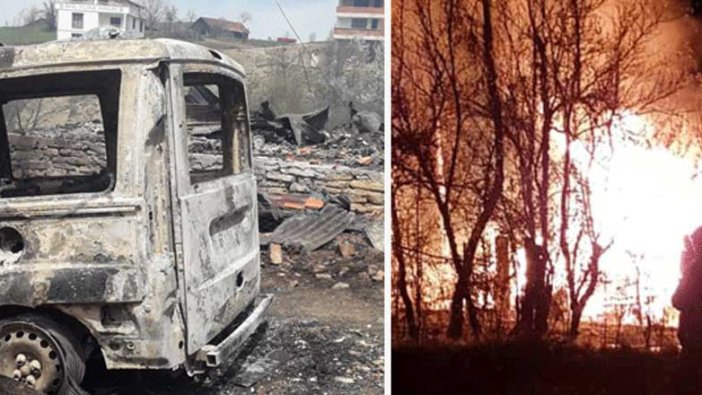 Kastamonu'da  Fatma Yılmaz ile kızı Cemile Yılmaz'ın cansız bedenleri yanan evden çıkarıldı