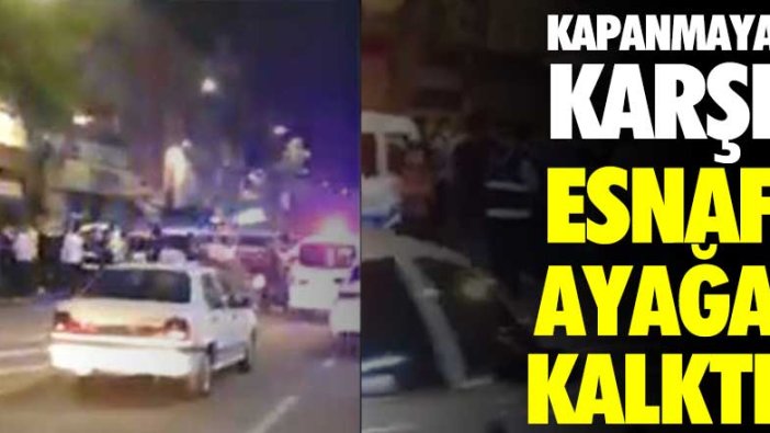 Şanlıurfa'da tam kapanmaya karşı esnaf ayağa kalktı