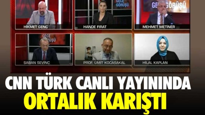 CNN Türk canlı yayınında ortalık karıştı! Ümit Kocasakal ile Hilal Kaplan birbirine girdi 