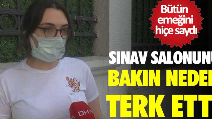 Maske çıkarılmasını protesto etti! ALES'e girmedi