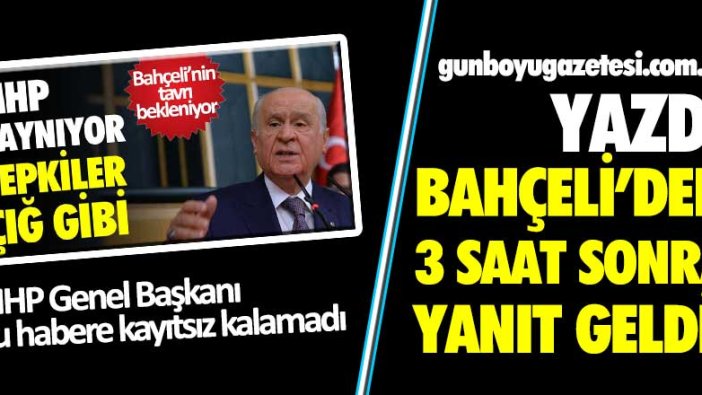 MHP kaynıyor, tepkiler çığ gibi!  Devlet Bahçeli'nin tavrı bekleniyor!