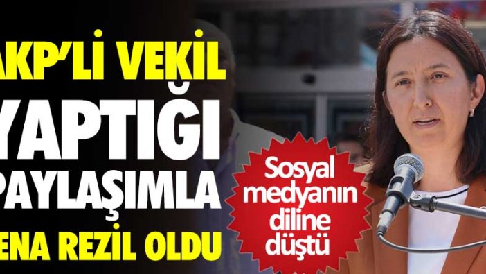 AKP'li Semiha Ekinci yaptığı paylaşımla rezil oldu! Sosyal medyanın diline düştü