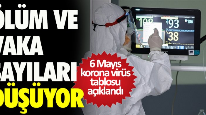 6 Mayıs tarihli korona virüs tablosu açıklandı