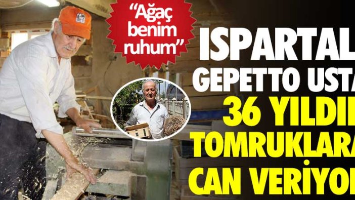 Ispartalı Gepetto usta 36 yıldır tomruklara can veriyor