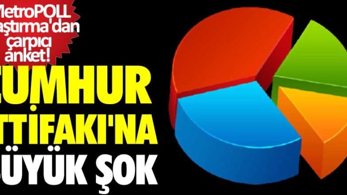 MetroPOLL Araştırma'dan çarpıcı anket! Cumhur İttifakı'na büyük şok