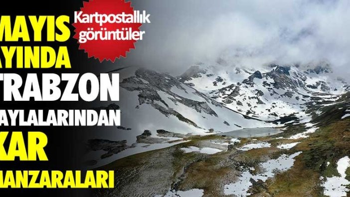 Trabzon yaylaları beyaza büründü