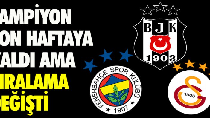 Süper Lig 41. hafta maçları oynandı. Şampiyon son haftaya kaldı!