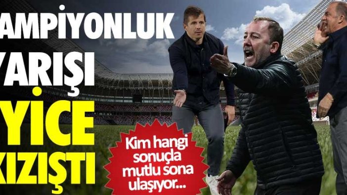 Şampiyonluk yarışı iyice kızıştı! Beşiktaş mı, Galatasaray mı, Fenerbahçe mi? 