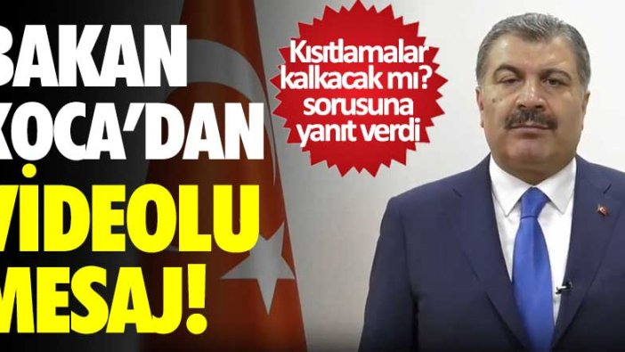 Kısıtlamalar kalkacak mı? Bakan Koca'dan Ramazan Bayramı mesajı 