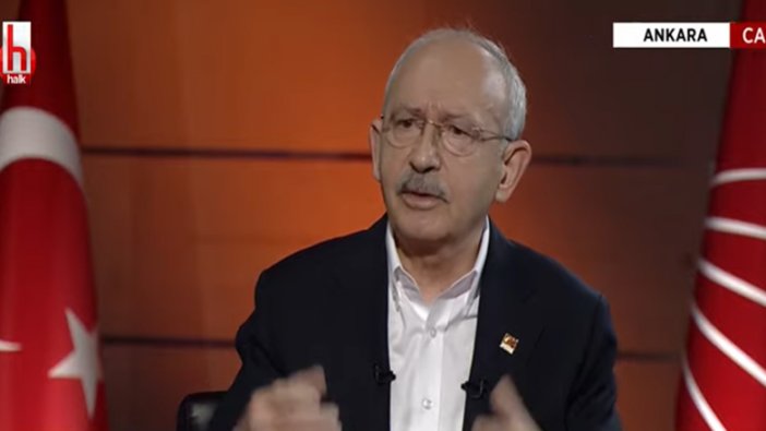 CHP Lideri Kemal Kılıçdaroğlu Halk TV'nin canlı yayınında gazetecilerin sorularını yanıtladı.