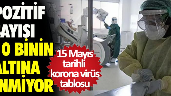 15 Mayıs tarihli korona virüs tablosu açıklandı