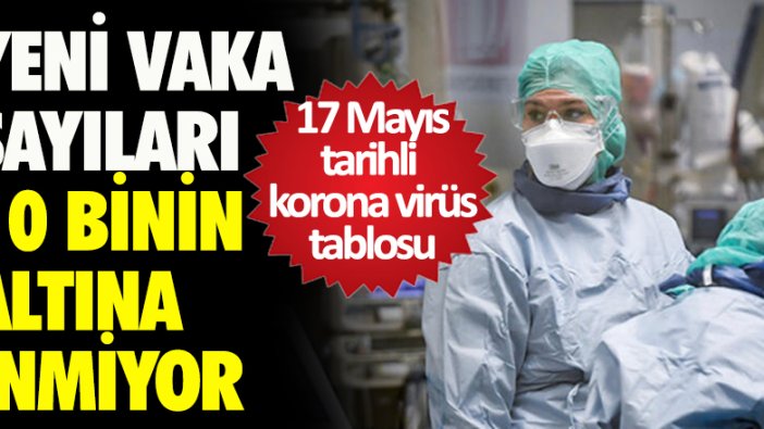 17 Mayıs tarihli korona virüs tablosu açıklandı