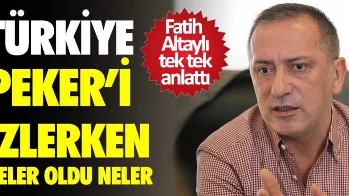 Türkiye Sedat Peker'i izlerken neler oldu? Fatih Altaylı tek tek anlattı 
