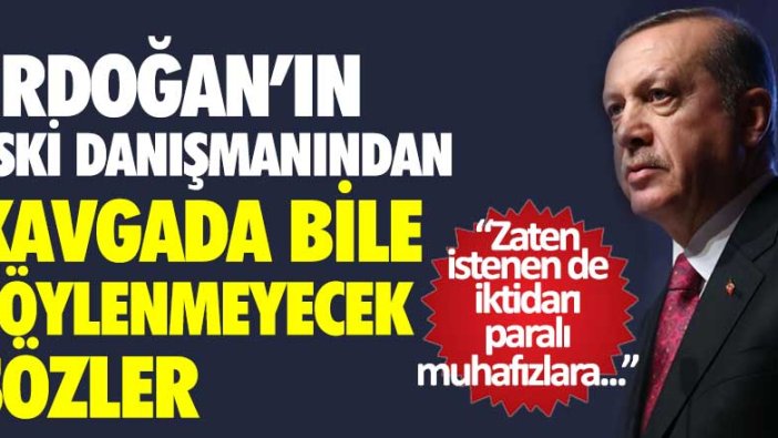 Erdoğan'ın eski danışmanından kavgada bile söylenmeyecek sözler: Zaten istenen de iktidarı paralı muhafızlara...