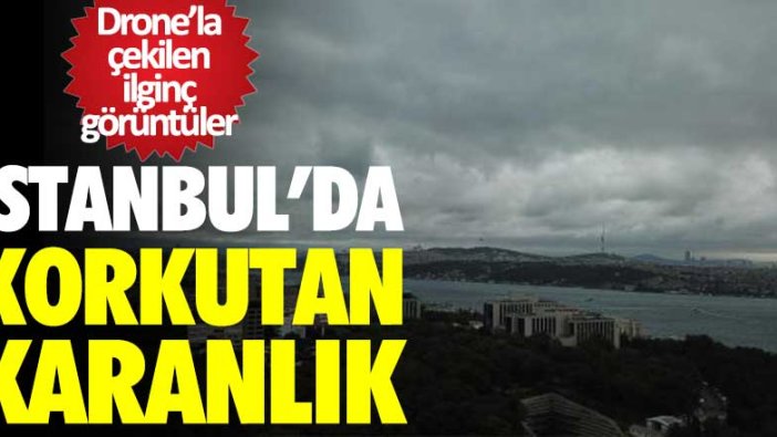 İstanbul Boğazı'nın üstü karardı!