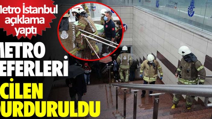 Taksim Metro İstasyonu'nda intihar girişimi! Seferler durdu