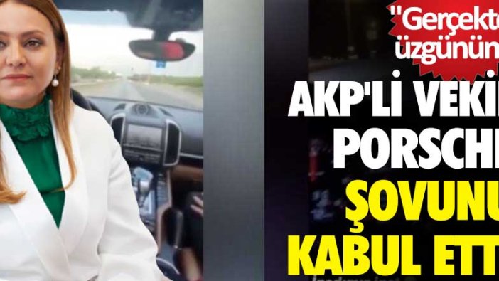 AKP'li vekil yeğeninin Porsche şovunu kabul etti: Gerçekten çok üzgünüm