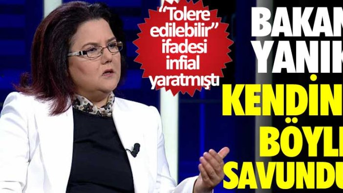 Aile ve Sosyal Hizmetler Bakanı Derya Yanık'tan, kadına şiddet konusunda 'tolere edilebilir' ifadeleriyle ilgili açıklama