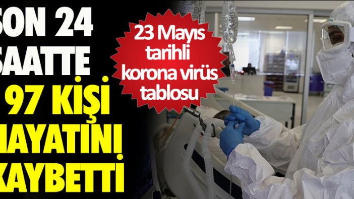 23 Mayıs tarihli korona virüs tablosu açıklandı