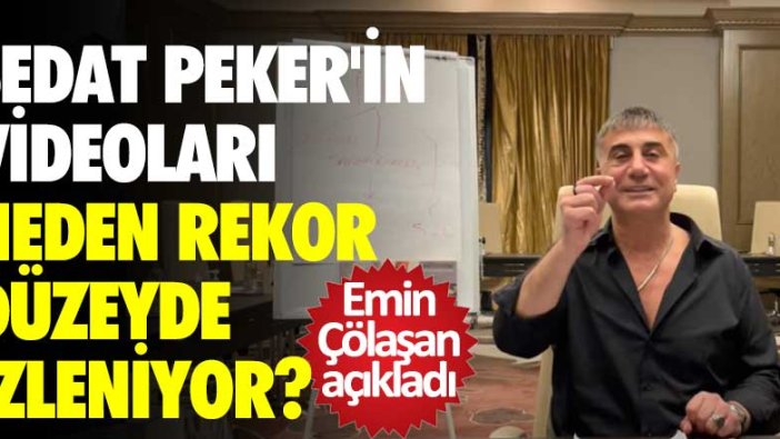 Sedat Peker'in videoları neden rekor düzeyde izleniyor? Emin Çölaşan değerlendirdi