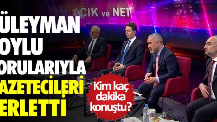 Süleyman Soylu sorularıyla gazetecileri terletti: Kim kaç dakika konuştu?