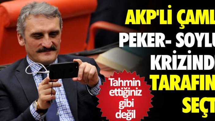 AKP'li Ahmet Hamdi Çamlı Süleyman Soylu yerine Metin Külünk'e destek verdi