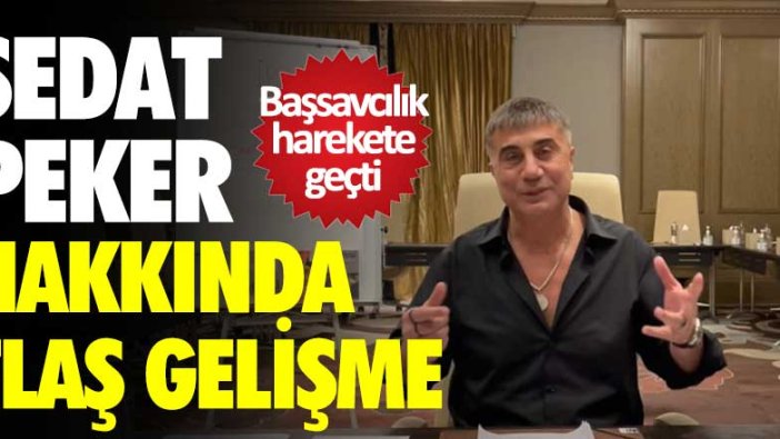 Son dakika...  Sedat Peker için yakalama emri düzenlendi