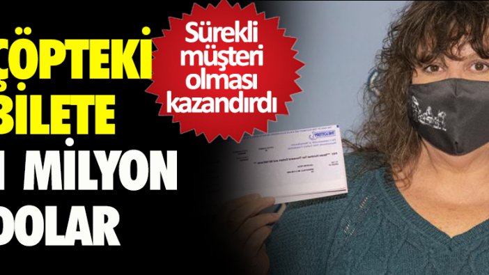 Çöpteki bilete 1 milyon dolar