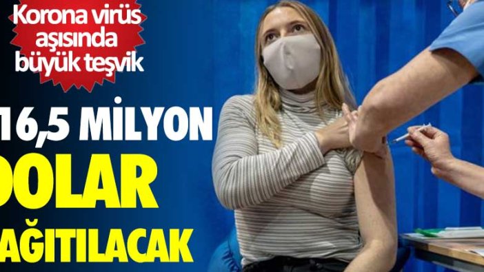 Korona virüs aşısında büyük teşvik! Toplamda 116,5 milyon dolar dağıtılacak