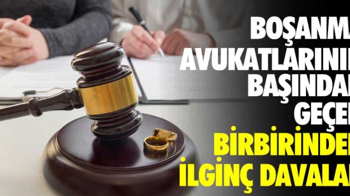 Boşanma avukatlarının başından geçen birbirinden ilginç davalar