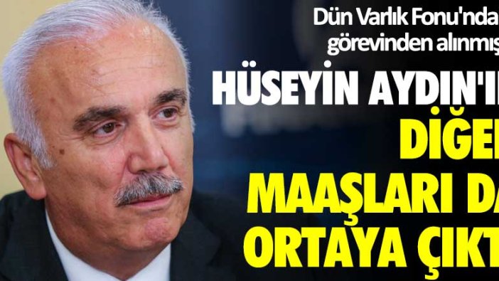 Varlık Fonu'ndaki görevinden alınan Hüseyin Aydın'ın aldığı diğer maaşlar ortaya çıktı